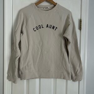 Beige 'Cool Aunt' Sweatshirt